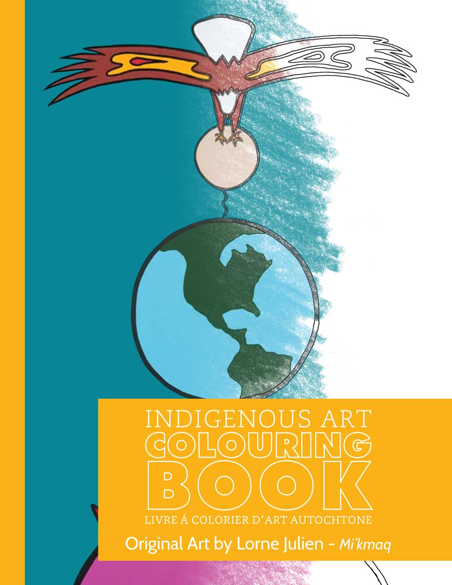 Colouring Book L Julien Mi'kma - Colouring Book L Julien Mi'kma -  - House of Himwitsa Native Art Gallery and Gifts