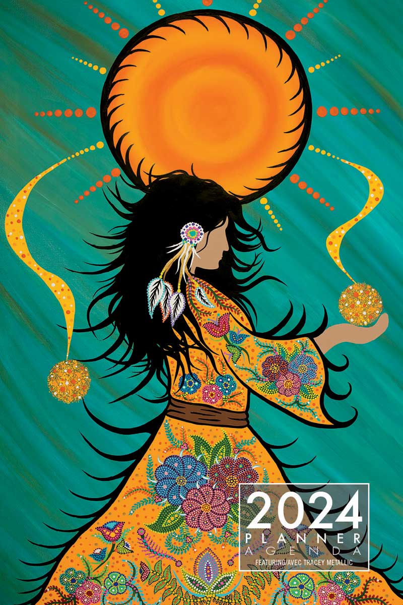 Planner 2024 Tracey Metallic - Planner 2024 Tracey Metallic -  - House of Himwitsa Native Art Gallery and Gifts