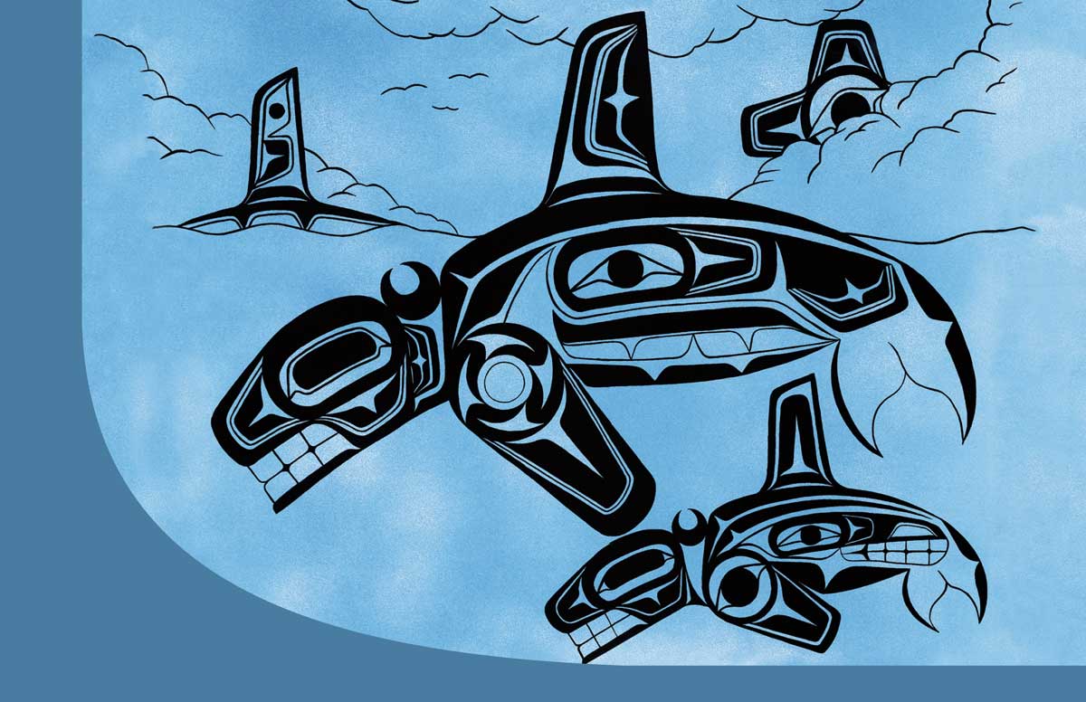 Notebook Terrance Shorty Family Orcas - Notebook Terrance Shorty Family Orcas -  - House of Himwitsa Native Art Gallery and Gifts
