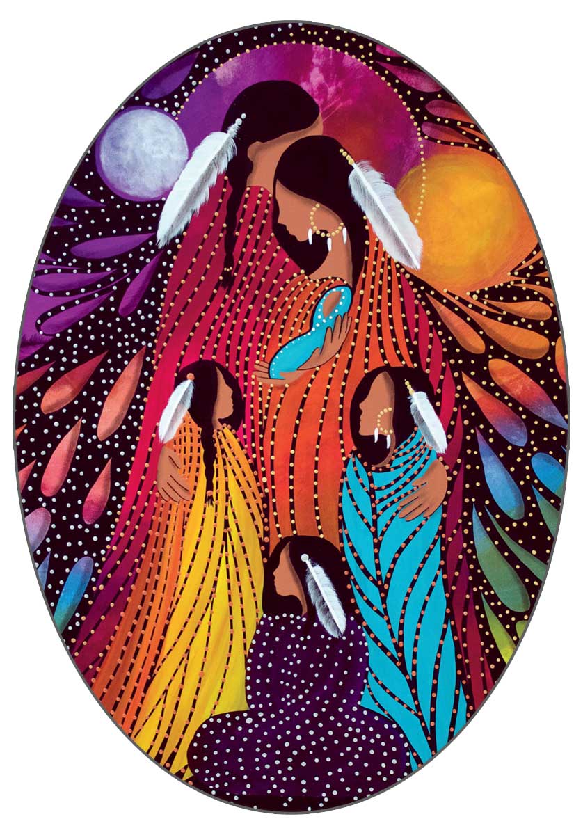 Sticker Betty Albert Family - Sticker Betty Albert Family -  - House of Himwitsa Native Art Gallery and Gifts