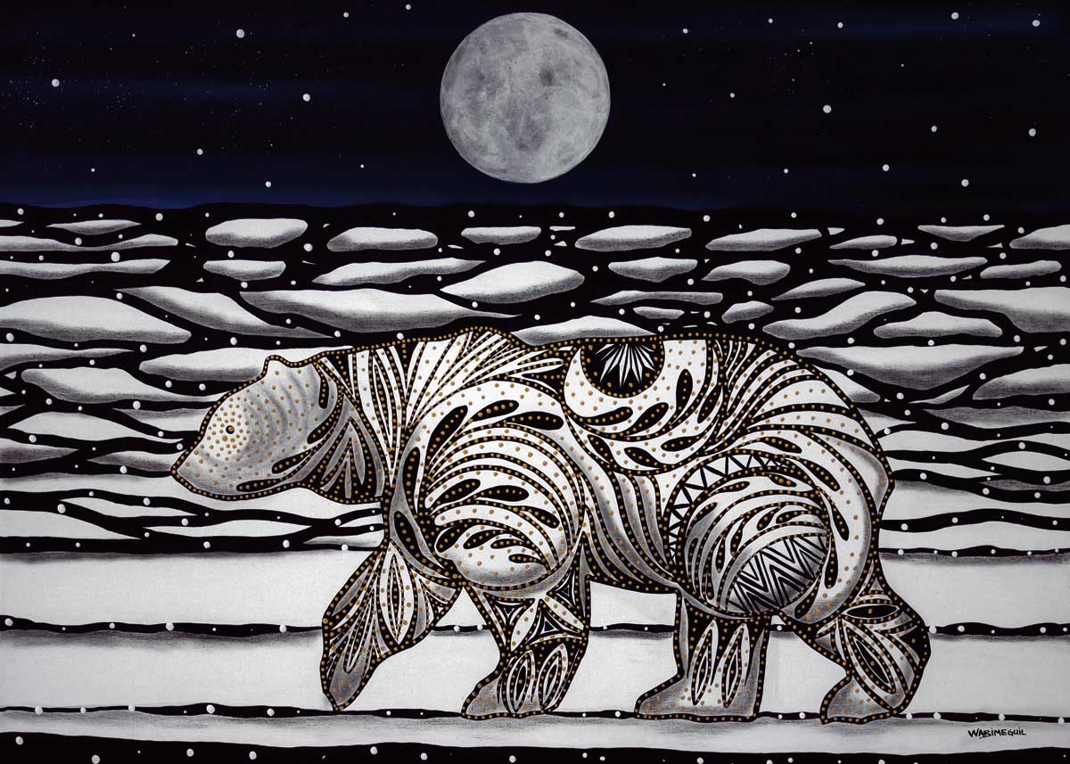 Magnet Betty Albert On The Edge - Magnet Betty Albert On The Edge -  - House of Himwitsa Native Art Gallery and Gifts