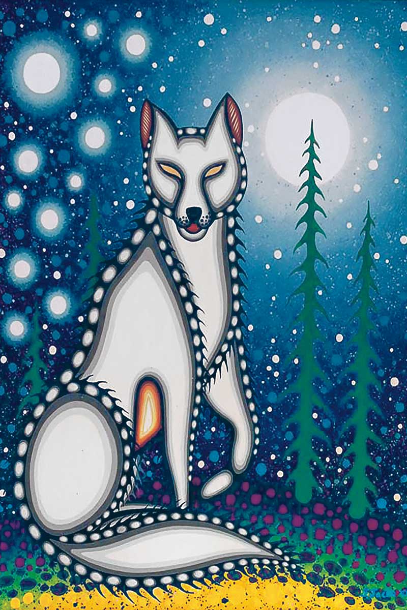 Art Card James Jacko Brother Wolf - Art Card James Jacko Brother Wolf -  - House of Himwitsa Native Art Gallery and Gifts