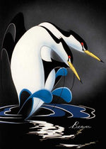 MATTED ART CARDS RICK BEAVER - Pas De Deux - POD2211M - House of Himwitsa Native Art Gallery and Gifts