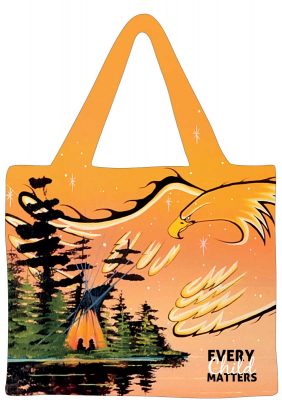 Shopping Bag William Monague Eagle Protector -  - Shopping Bag - House of Himwitsa Art Gallery