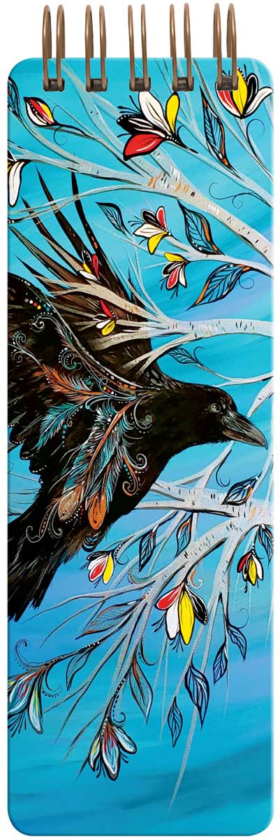 Note Pad Carla Joseph Raven Tree Line - Note Pad Carla Joseph Raven Tree Line -  - House of Himwitsa Native Art Gallery and Gifts