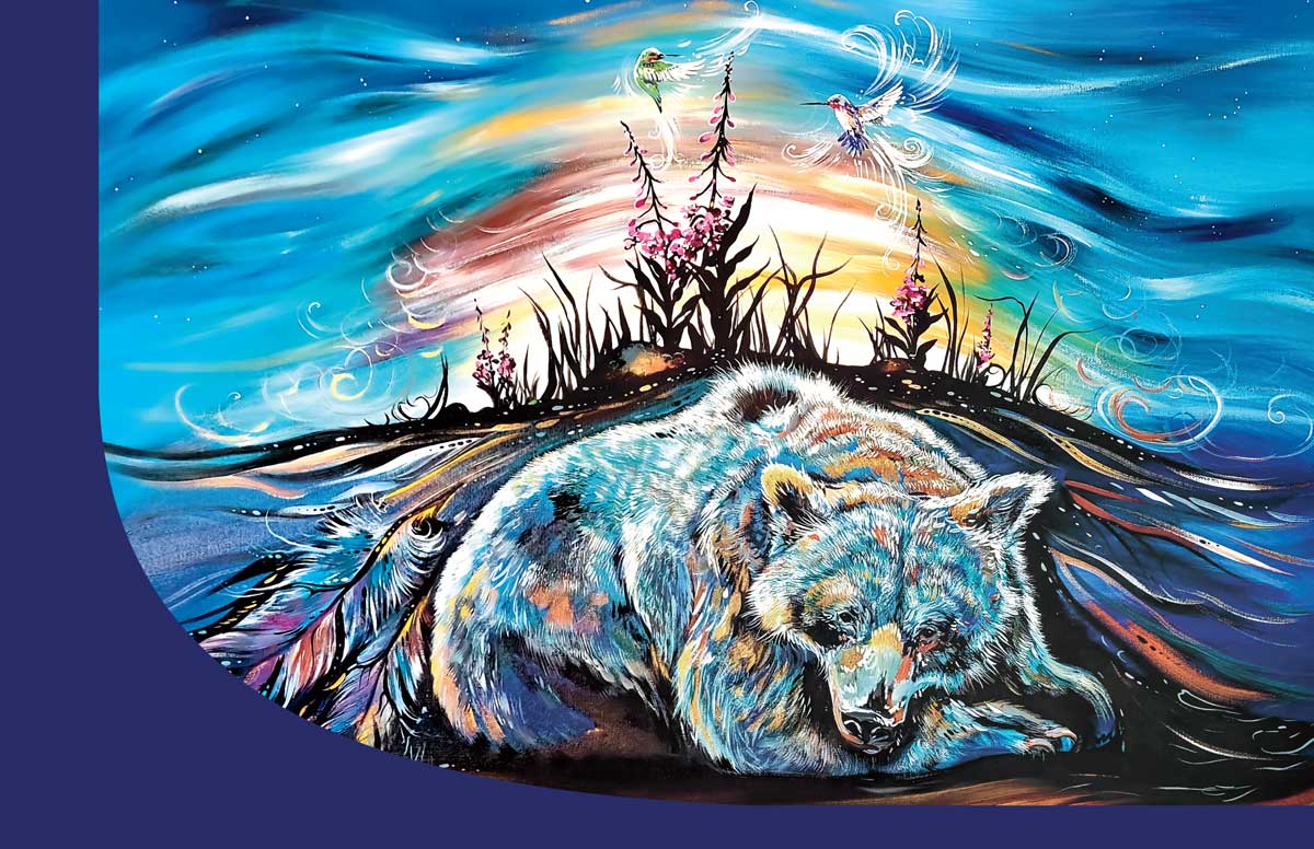 Notebook Sleepy Bear - Notebook Sleepy Bear -  - House of Himwitsa Native Art Gallery and Gifts