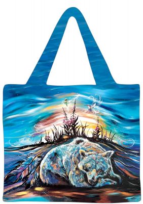 Shopping Bag Carla Joseph Sleepy Bear -  - Shopping Bag - House of Himwitsa Art Gallery