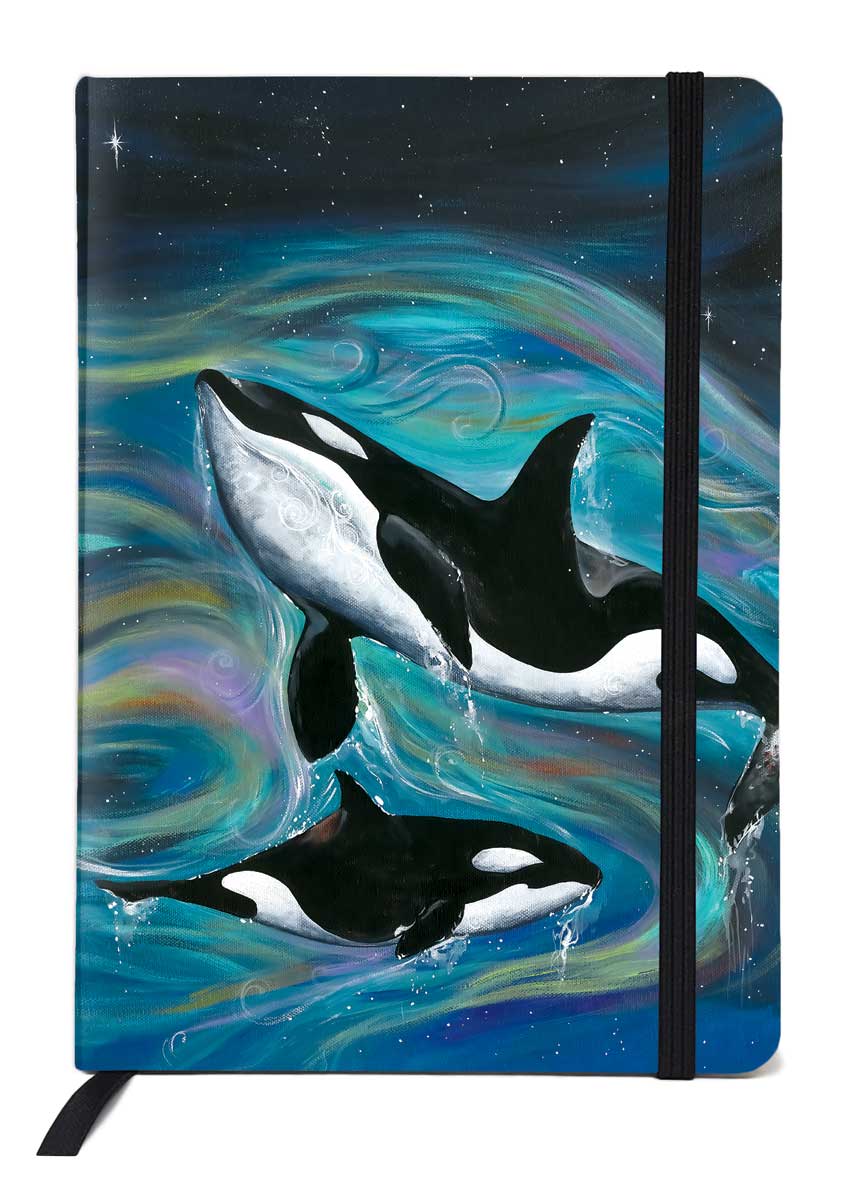 Journal Carla Joseph Killer Whales - Canadian Art Prints Inc. -  - House of Himwitsa Art Gallery