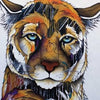 MATTED ART CARDS MICQAELA JONES - Sheep Creek Mnt Lion - POD2619M - House of Himwitsa Native Art Gallery and Gifts