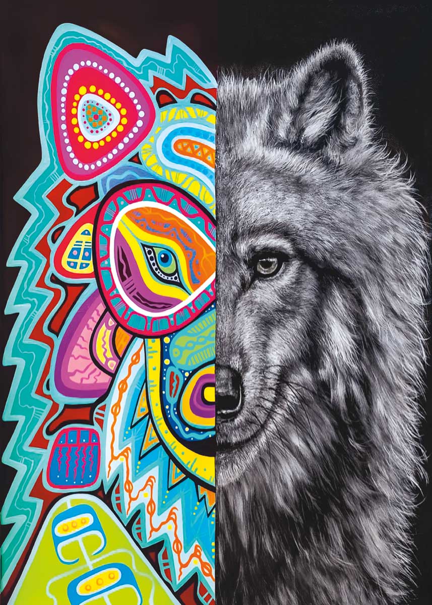 Magnet Donna Langhorne: Thaddeus - Magnet Donna Langhorne: Thaddeus -  - House of Himwitsa Native Art Gallery and Gifts