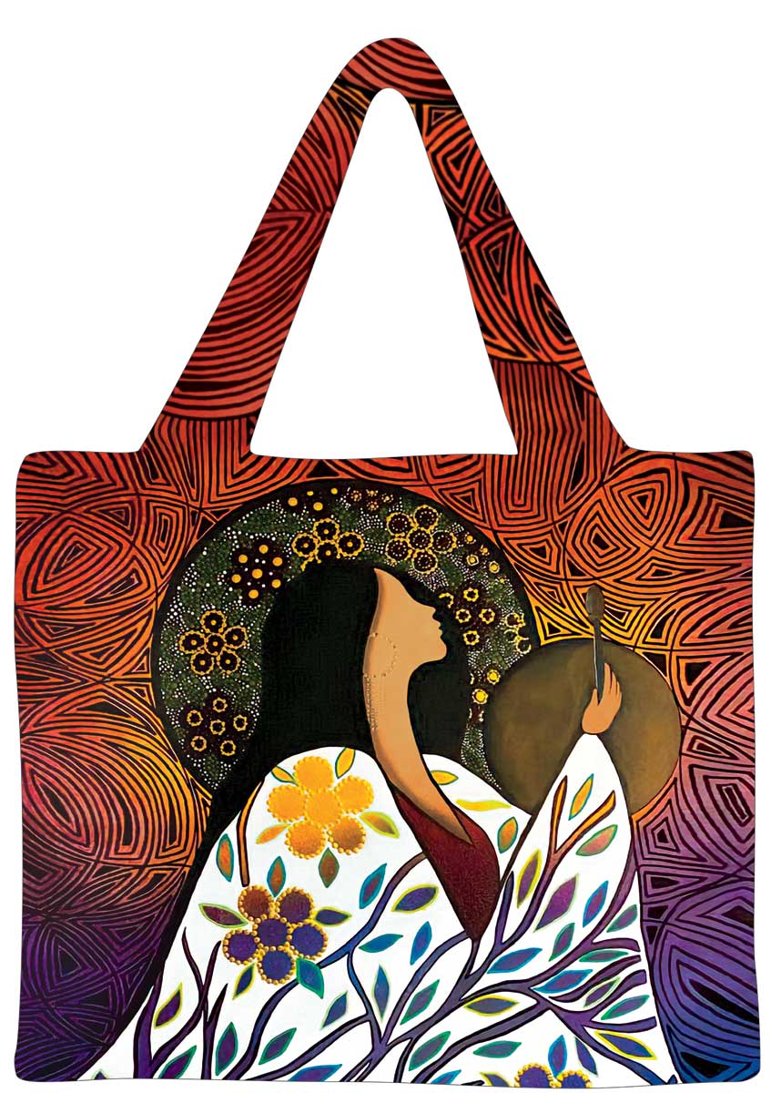 Reusable Shopping Bag Ancestral Art - Reusable Shopping Bag Ancestral Art -  - House of Himwitsa Native Art Gallery and Gifts