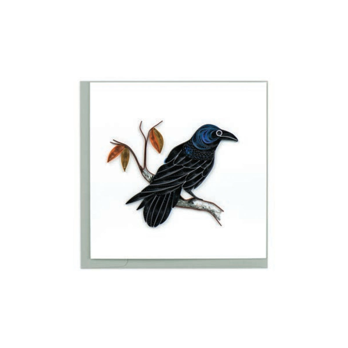 Quilling  Art Card Raven