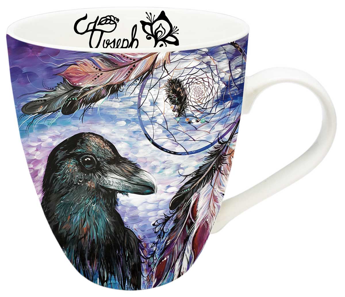 Mug Carla Joseph Raven Dream Catcher - Mug Carla Joseph Raven Dream Catcher -  - House of Himwitsa Native Art Gallery and Gifts
