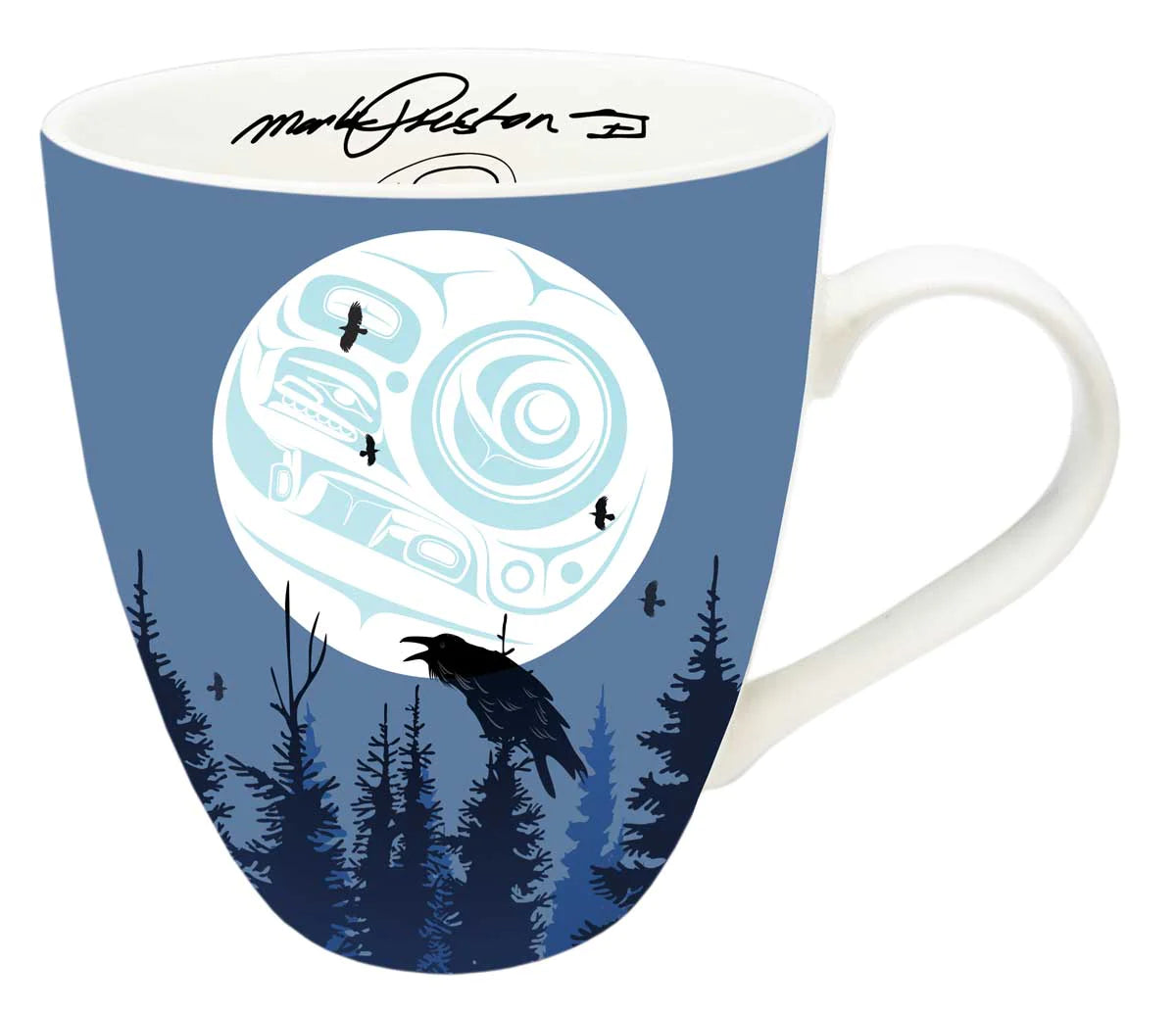 Mug Mark Preston Raven Moon - Mug Mark Preston Raven Moon -  - House of Himwitsa Native Art Gallery and Gifts