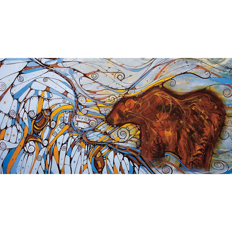 Matted Art Card L Goulet Stay Strong - Matted Art Card L Goulet Stay Strong -  - House of Himwitsa Native Art Gallery and Gifts