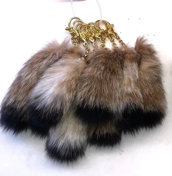 Canadian Lynx Tail Key Chain -  -  - House of Himwitsa Art Gallery