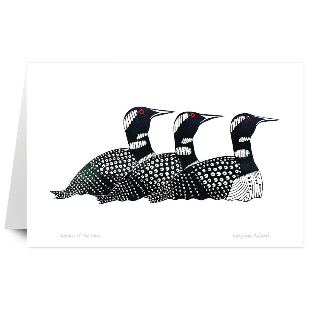 Art Card Kenojuak Ashevak Return The Loon -  - Art Card - House of Himwitsa Art Gallery