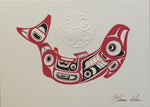 Marvin Oliver Salmon Art Card - 004W - 004W - House of Himwitsa Native Art Gallery and Gifts