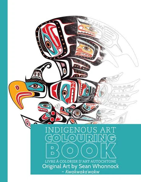 Colouring Book Sean Whonnock - Colouring Book Sean Whonnock -  - House of Himwitsa Native Art Gallery and Gifts