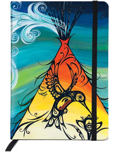Journal Carla Joseph Teepee Hummingbird - Journal Carla Joseph Teepee Hummingbird -  - House of Himwitsa Native Art Gallery and Gifts