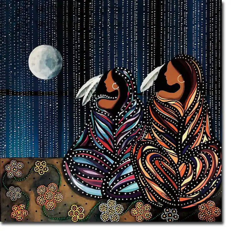 Art Card Betty Albert Sisters - Art Card Betty Albert Sisters -  - House of Himwitsa Native Art Gallery and Gifts