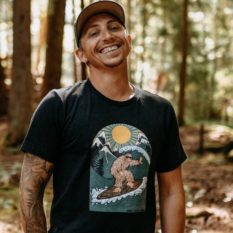 West Coast Karma Surfing Sasquatch T-Shirt