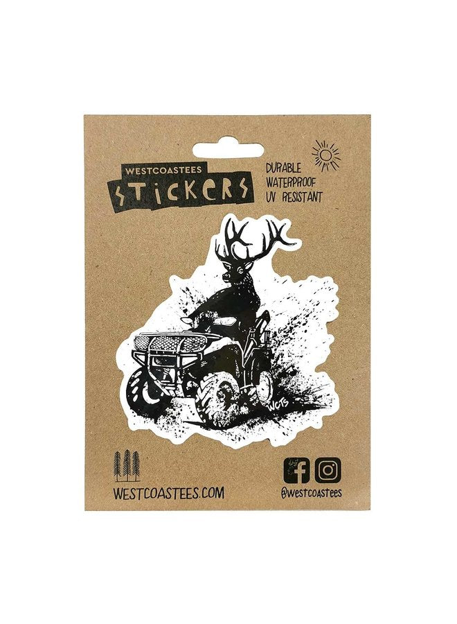 Westcoastees Elk Rider Sticker - Westcoastees Elk Rider Sticker -  - House of Himwitsa Native Art Gallery and Gifts