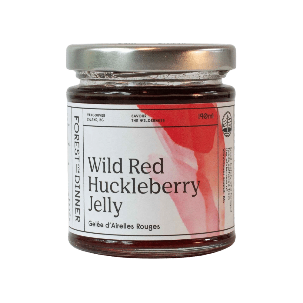 Wild Red Huckleberry Jelly 190ml - Wild Red Huckleberry Jelly 190ml -  - House of Himwitsa Native Art Gallery and Gifts