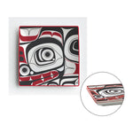 APPETIZER PLATES (Set of 2) - Matriarch Bear - APLATES13 - House of Himwitsa Native Art Gallery and Gifts