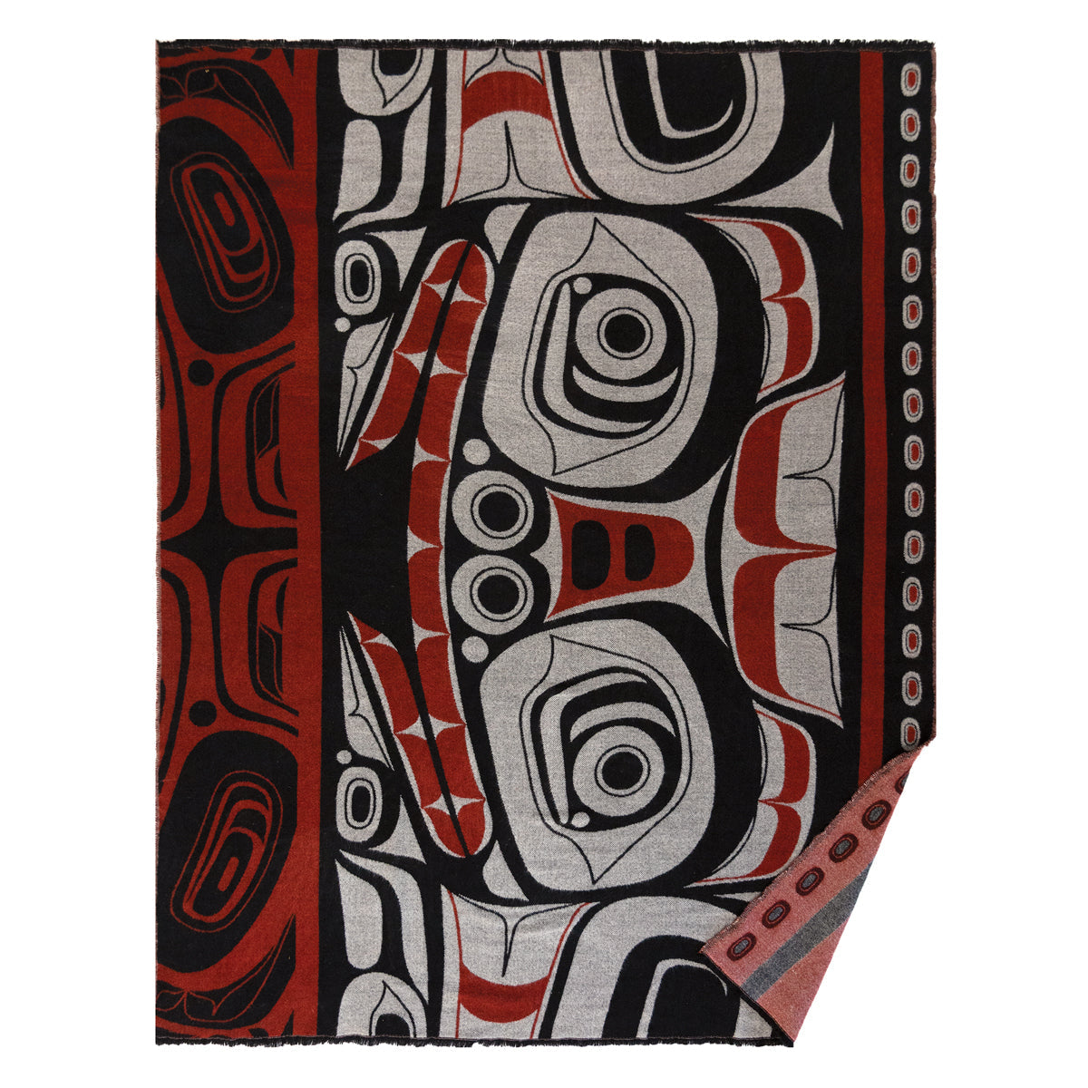 Woven Blanket Morgan Asoyuf Matriarch Bear - Woven Blanket Morgan Asoyuf Matriarch Bear -  - House of Himwitsa Native Art Gallery and Gifts