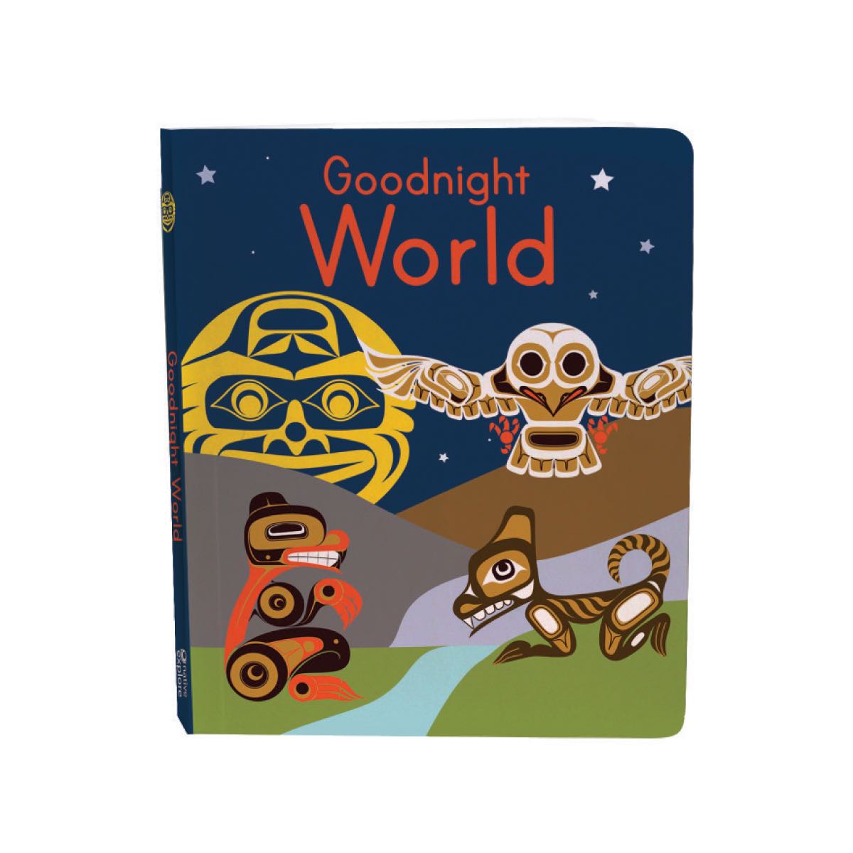 Good Night World Board - Good Night World Board -  - House of Himwitsa Native Art Gallery and Gifts