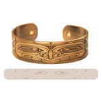 COPPER BRACELETS - Grizzly Bear - CBR9 - House of Himwitsa Native Art Gallery and Gifts