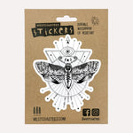 Westcoastees Celestial Moth Sticker - Westcoastees Celestial Moth Sticker -  - House of Himwitsa Native Art Gallery and Gifts