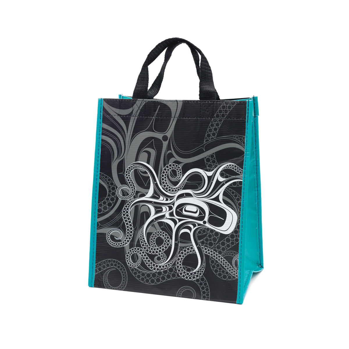 Eco Bag Small Ernest Swanson Octopus - Eco Bag Small Ernest Swanson Octopus -  - House of Himwitsa Native Art Gallery and Gifts