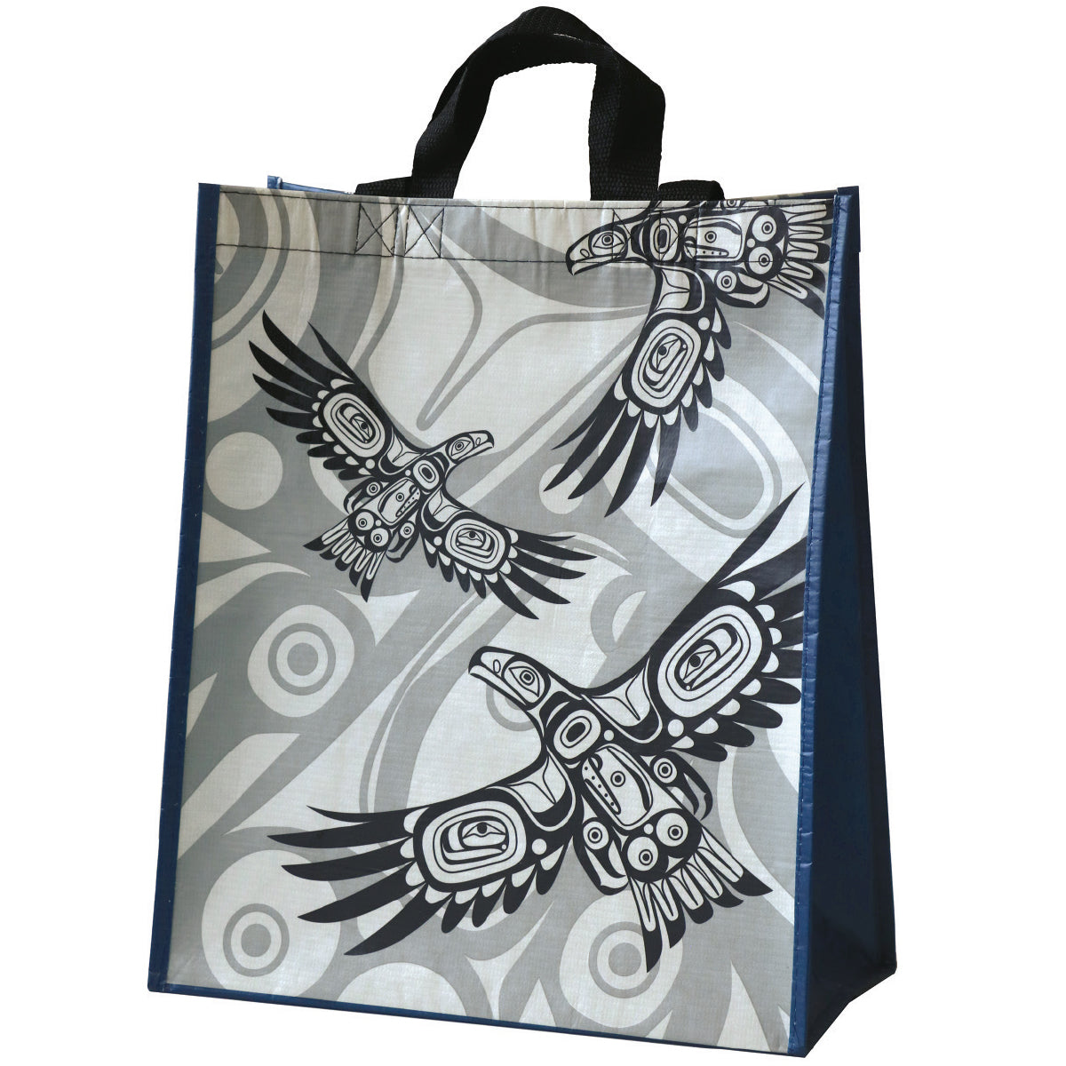 Eco Bag Large Corey Bullpit Soaring Eagle - Eco Bag Large Corey Bullpit Soaring Eagle -  - House of Himwitsa Native Art Gallery and Gifts