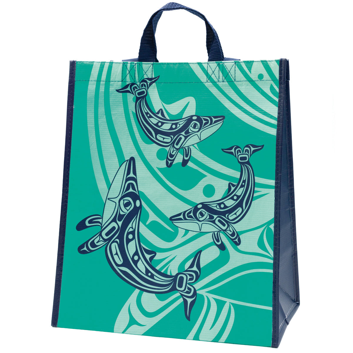 Eco Bag Large Gordon White Humpback Whale - Eco Bag Large Gordon White Humpback Whale -  - House of Himwitsa Native Art Gallery and Gifts