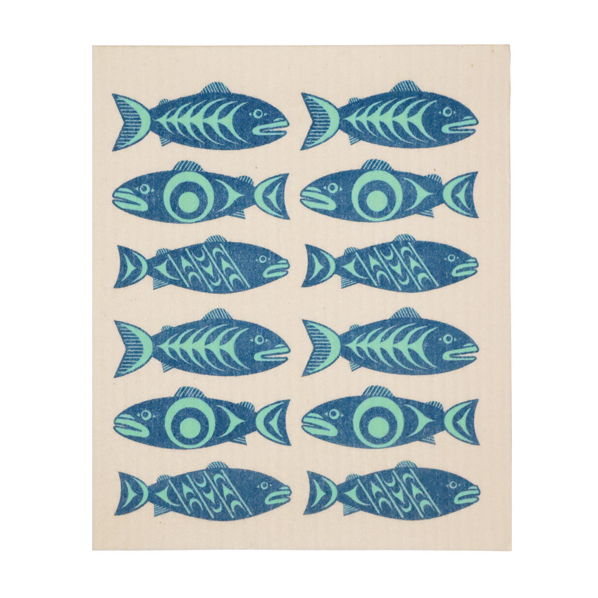 Eco Cloth Simone Diamond Salmon - Eco Cloth Simone Diamond Salmon -  - House of Himwitsa Native Art Gallery and Gifts