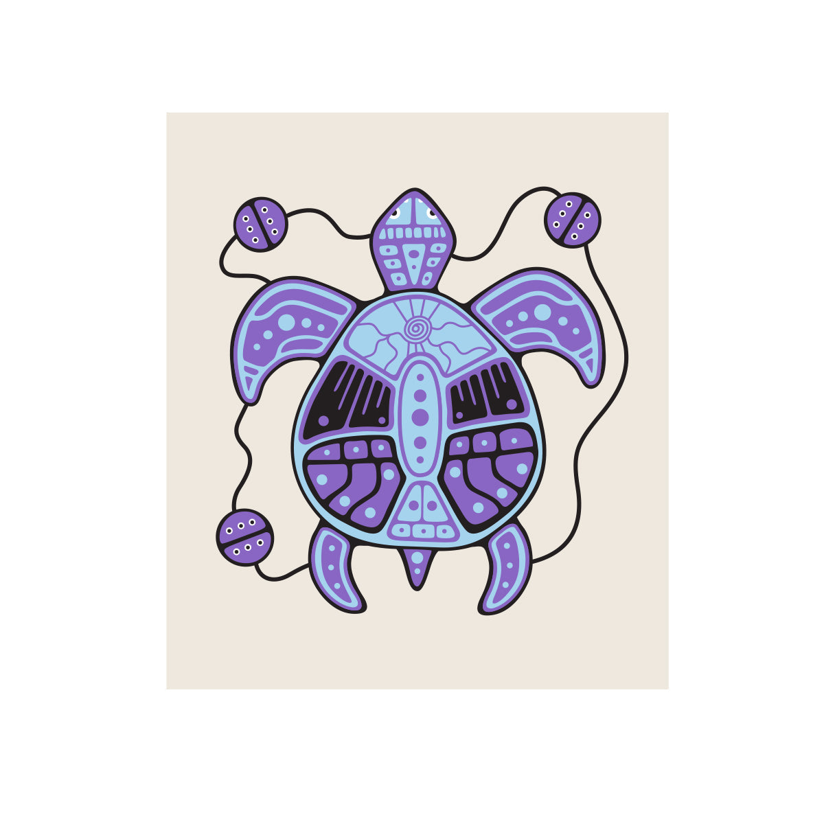 Eco Cloth Jason Adair Turtle - Eco Cloth Jason Adair Turtle -  - House of Himwitsa Native Art Gallery and Gifts