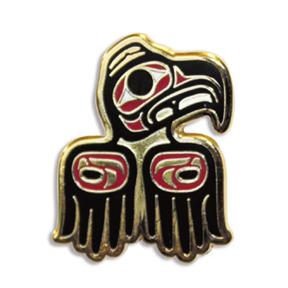 Enamel Pin Donnie Edenshaw Eagle Tradition - Enamel Pin Donnie Edenshaw Eagle Tradition -  - House of Himwitsa Native Art Gallery and Gifts