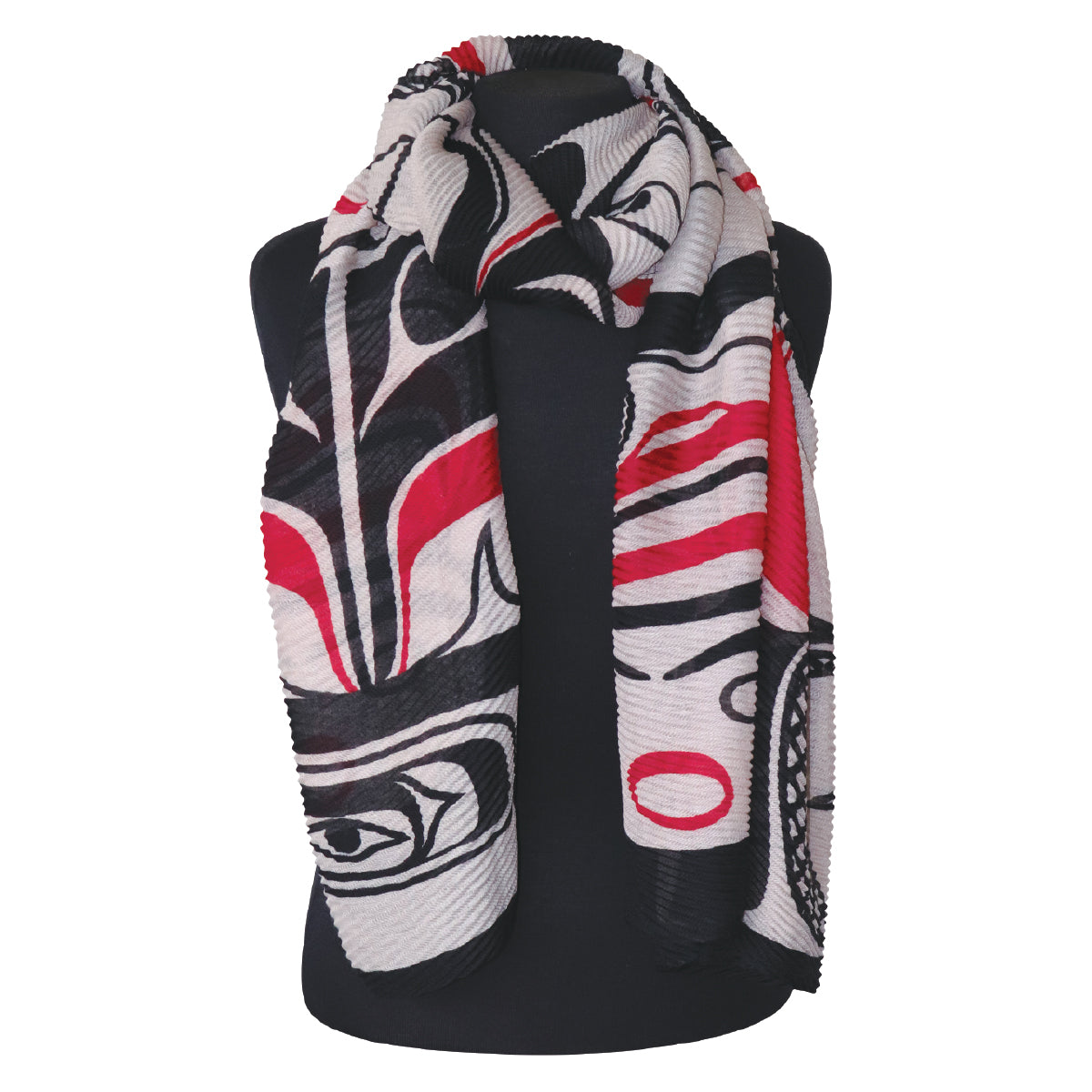 ECO SCARFS - Eagle Vision - ESCARF19 - House of Himwitsa Native Art Gallery and Gifts