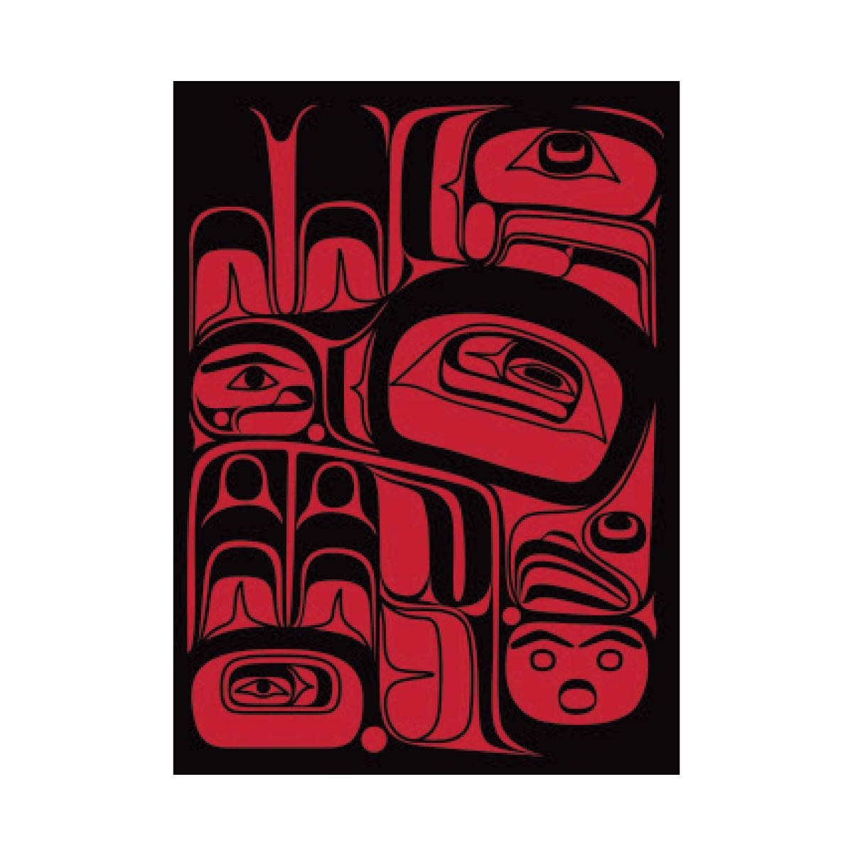 Folding Card  Allen Weir Eagle Vision - Folding Card  Allen Weir Eagle Vision -  - House of Himwitsa Native Art Gallery and Gifts
