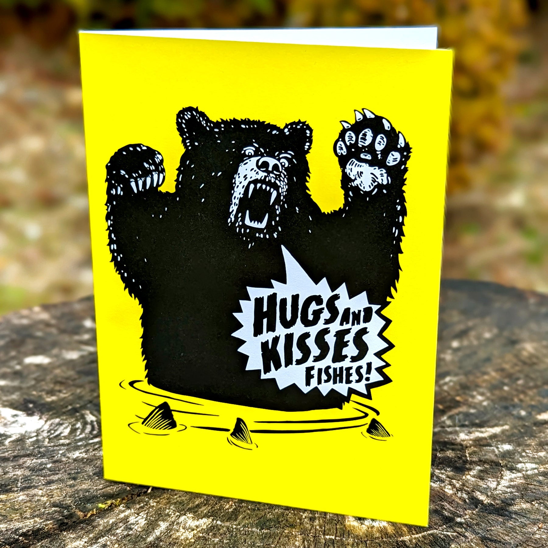 Westcoastees Hugs and Kisses Art Card - Westcoastees Hugs and Kisses Art Card -  - House of Himwitsa Native Art Gallery and Gifts