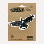 Westcoastees Moon Raven Sticker - Westcoastees Moon Raven Sticker -  - House of Himwitsa Native Art Gallery and Gifts