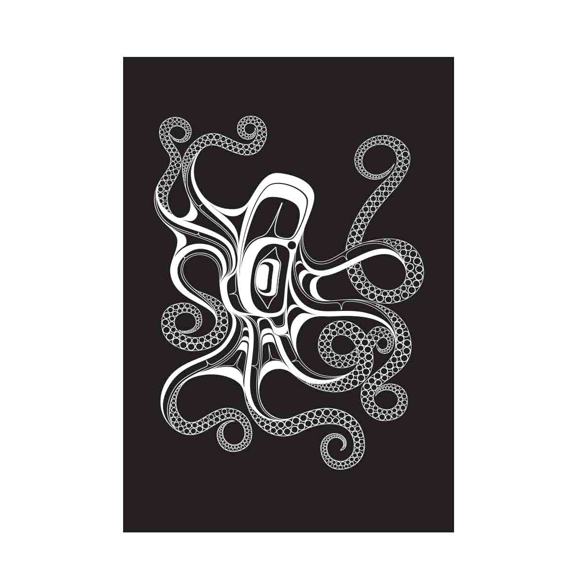 Postcard Octopus - Postcard Octopus -  - House of Himwitsa Native Art Gallery and Gifts