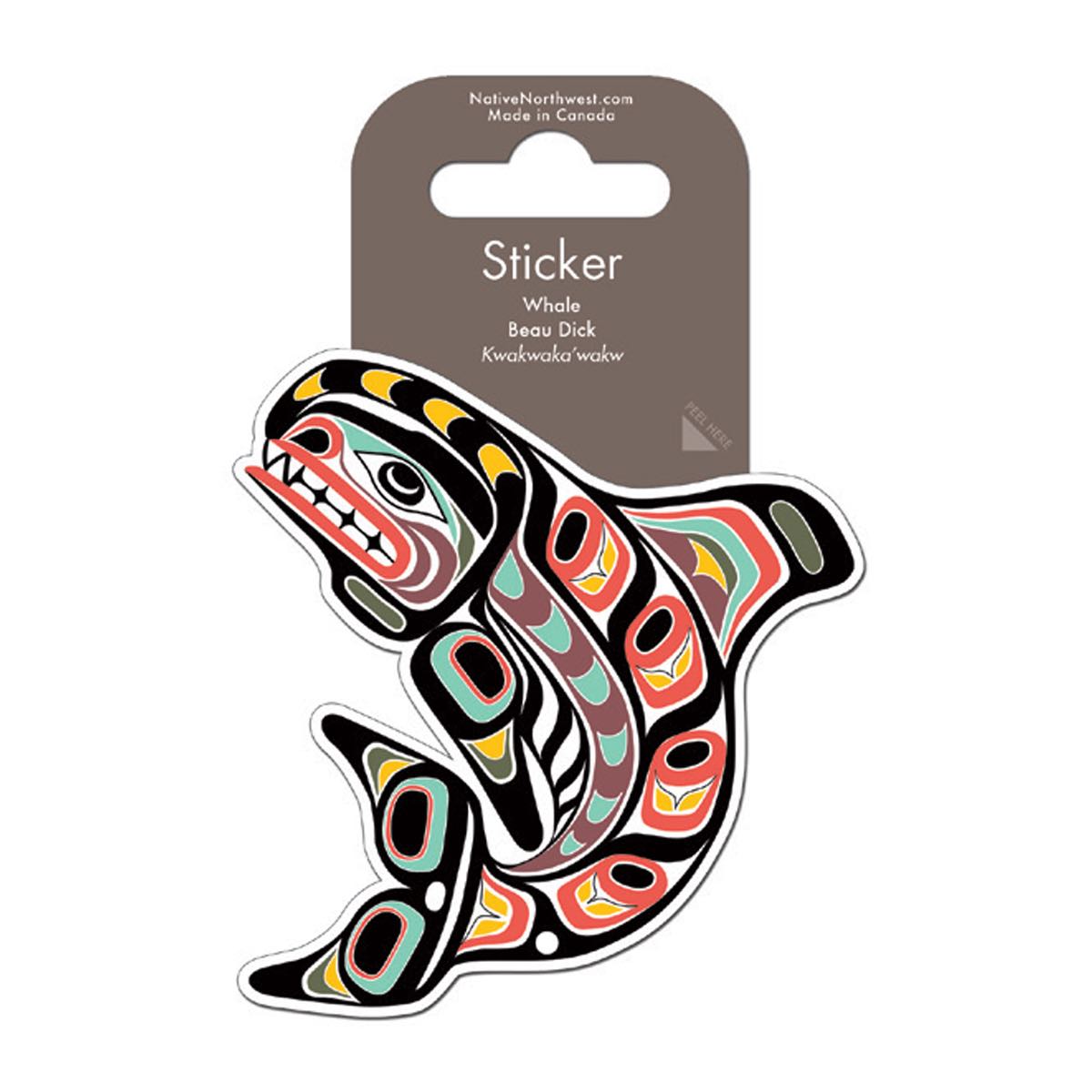 Sticker B Dick Whale - Sticker B Dick Whale -  - House of Himwitsa Native Art Gallery and Gifts