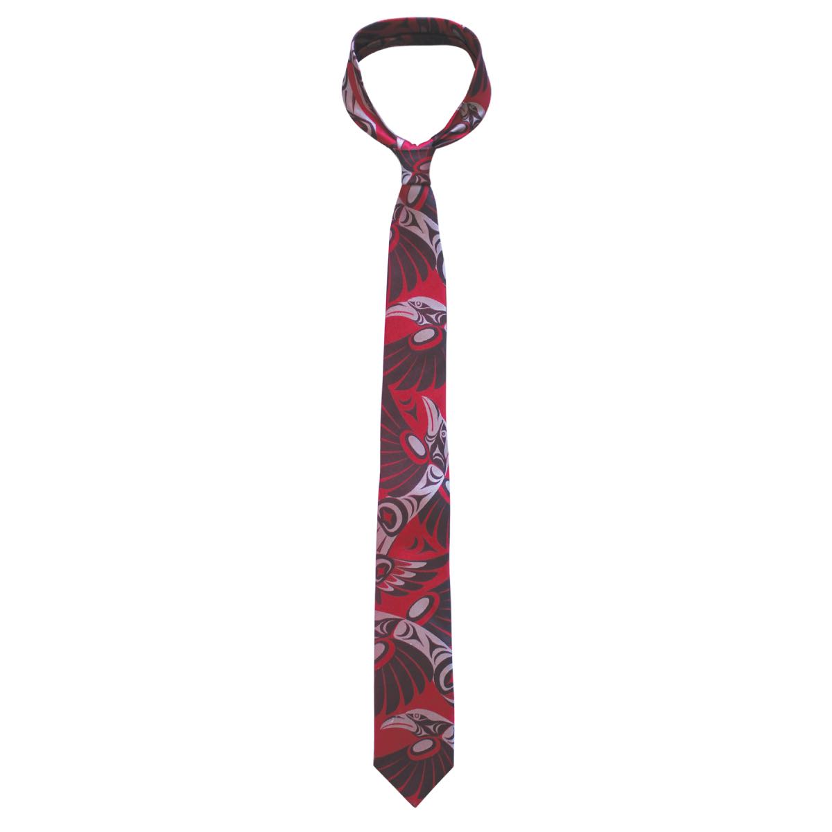 Tie S Diamond Raven - Tie S Diamond Raven -  - House of Himwitsa Native Art Gallery and Gifts