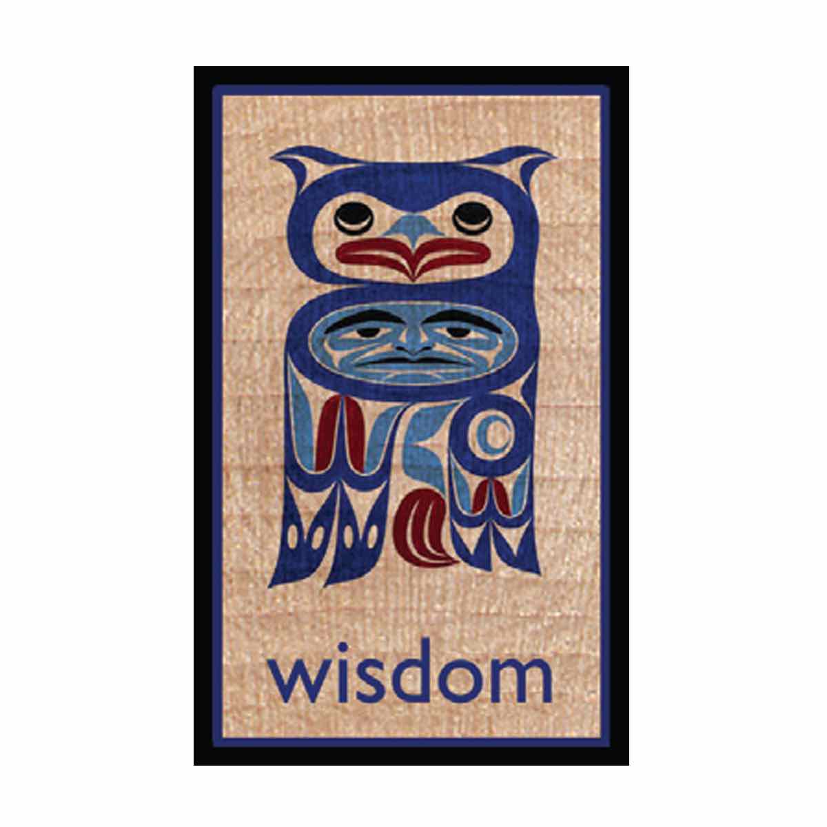 Magnet Wood MJ Owl - Magnet Wood MJ Owl -  - House of Himwitsa Native Art Gallery and Gifts