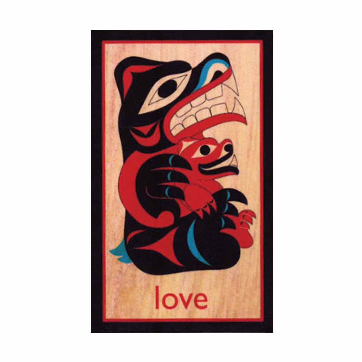 Magnet Wood DL Love - Magnet Wood DL Love -  - House of Himwitsa Native Art Gallery and Gifts